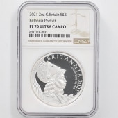 �������� 2021 �ѹ� �ץ�ߥ��ࡦ�֥꥿�˥� 5�ݥ�� ��� 2���� �ץ롼�� NGC PF 70 UC �ǹ���� ����̤������ ��Ȣ�� �����ꥹ