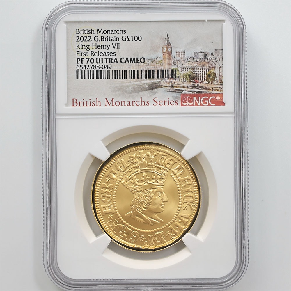 2022年 英国 ヘンリー7世 銀貨 1オンス NGC PF 70 UC 2022年 英国 ヘンリー7世 銀貨 1オンス NGC PF 70 UC