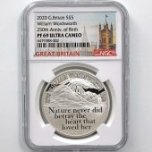 �������� 2020 �ѹ� �����ꥢ�ࡦ����������250��ǯ 5�ݥ�� ��� �ץ롼�� NGC PF 69 UC ��ǹ���� ����̤������ ��Ȣ��