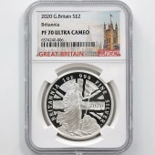 �������� 2020 �ѹ� �ץ�ߥ��ࡦ�֥꥿�˥� 2�ݥ�� ��� 1���� �ץ롼�� NGC PF 70 UC �ǹ���� ����̤������ ��Ȣ�� �����ꥹ ���