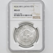 1891  24ǯ 1߶() NGC MS 63 ̤ Ƭ