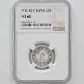 1874  7ǯ ε 20  NGC MS 63 ̤ 