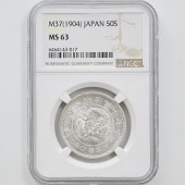 1904 ���� ����37ǯ ε 50�� ��� NGC MS63 ̤������ ������