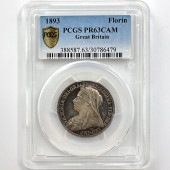 �������� 1893 �ѹ� �������ȥꥢ���� ��������إå� 1�ե������ ��� �ץ롼�� PCGS PR 63 CAM ̤�����ʡڥݥ���ȡ������ݥ������оݳ���