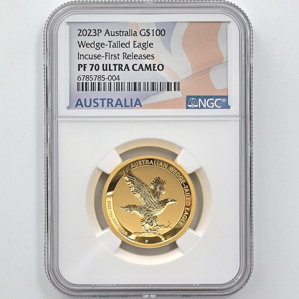 2023 オーストラリア ハイレリーフ オナガイヌワシ 100豪ドル 金貨 1