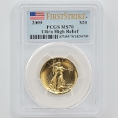 2009 ����ꥫ ����ȥ�ϥ���꡼�� ���֥륤������ 20�ɥ� ��� 1���� ̤���� PCGS MS 70 FS ������ �ǹ���� ����̤������