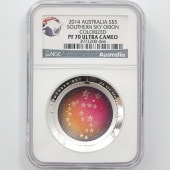 2014 �������ȥ�ꥢ ��ŷ��ŷ��� ���ꥪ��� ��� 1���� �ץ롼�� �ɡ��෿������ NGC PF 70 UC �ǹ����  ����̤������