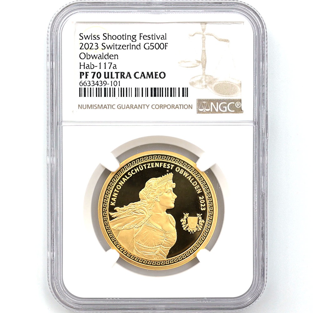 委託販売 2023 スイス 連邦射撃祭 オプヴァルデン準州 500フラン 記念