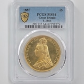 1887 ѹ ȥꥢ ӥ꡼إå 5ݥ  ̤ PCGS MS 64 ̤ѡ̤ ꥹ 