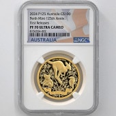 2024 ȥꥢ ѡ¤ʾΩ125ǯ 100ɥ  1 ץ롼 NGC PF 70 UC FR  ǹ ̤ Ȣ