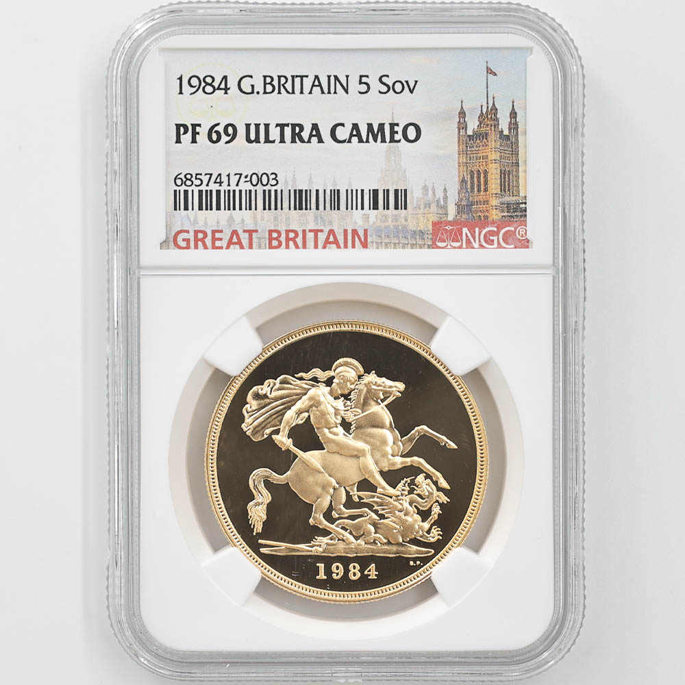 1984年 イギリス リチャード紋章院 500周年記念 銀貨 鑑定済み 1984年