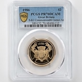 1986 ѹ ꥶ٥2 󥦥륹ॺ 2ݥ  ץ롼 PCGS PR 70 DCAM ǹ ̤ ꥹ 
