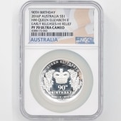 2016 �������ȥ�ꥢ �ϥ���꡼�� �������ꥶ�٥�2������90��ǯ 1��ɥ� ��� 1���� �ץ롼�� NGC PF 70 UC ER ������ �ǹ���� ����̤������ ��Ȣ��