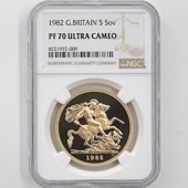 1982 ѹ ꥶ٥2 ֥ 5ݥ  ץ롼 NGC PF 70 UC ǹ ̤ 硼ε༣ ꥹ 