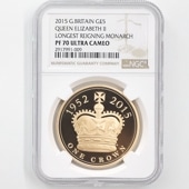 2015 ѹ ꥶ٥2 1952~2015 Ĺ̵߰ǰ 5ݥ  ץ롼 NGC PF 70 UC ǹ ̤