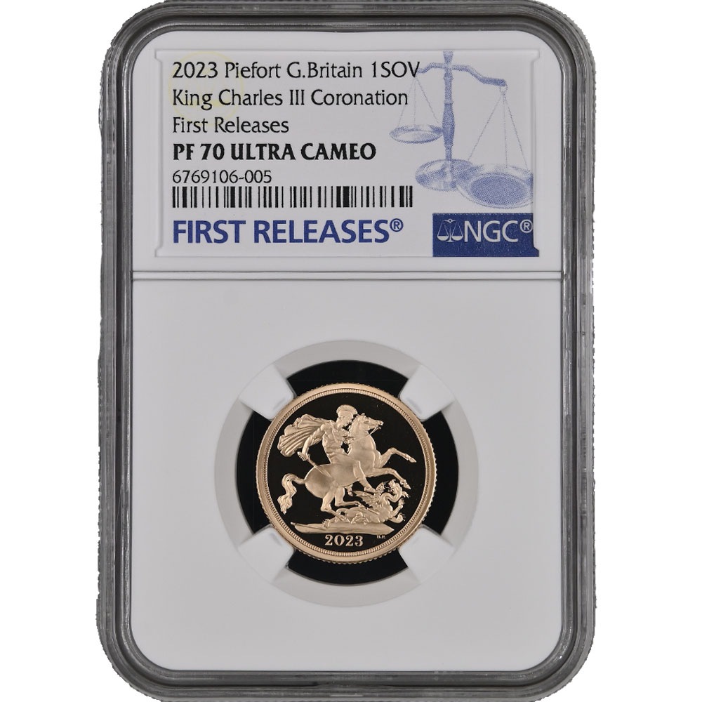 2023年/イギリス/PF70/チャールズ三世/金貨/1ソブリン/NGC/ポンド 2023年/イギリス/PF70/チャールズ三世/金貨/1ソブリン/NGC