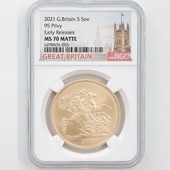 2021 ѹ ꥶ٥2 ֥ 5ݥ  ̤ NGC MS 70 MATTE ER  ǹ ̤ Ȣ ꥹ 