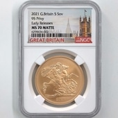 2021 ѹ ꥶ٥2 ֥ 5ݥ  ̤ NGC MS 70 MATTE ER  ǹ ̤ Ȣ ꥹ 