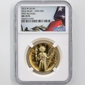 2015 ꥫ ϥ꡼ ͳν Хƥ 100ɥ  1 NGC MS 70 PL FR  ǹ ̤