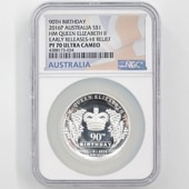 2016 �������ȥ�ꥢ �ϥ���꡼�� �������ꥶ�٥�2������90��ǯ 1��ɥ� ��� 1���� �ץ롼�� NGC PF 70 UC ER ������ �ǹ���� ����̤������ ��Ȣ��