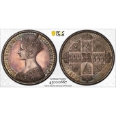 �������� 1847 �ѹ� �ӥ��ȥꥢ���� �����å����饦�� 1���饦�� ��� �ץ롼�� PCGS PR 61 UNDECIMO EDGE ��̤�����ʡڥݥ���ȡ������ݥ������оݳ���