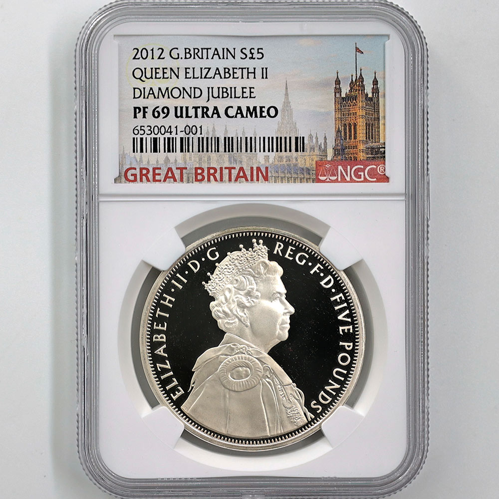 2012 イギリス エリザベス ダイアモンド ジュビリー GP プルーフ 銀貨 2012 イギリス エリザベス ダイアモンド ジュビリー GP プルーフ