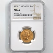 1958 �ѹ� ���ꥶ�٥�2�� ���֥�� 1�ݥ�� ��� ̤���� NGC MS 66 ����̤������ �����硼��ε�༣ 