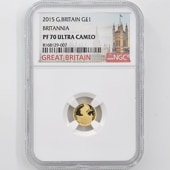 2015 �ѹ� �֥꥿�˥� 1�ݥ�� ��� 1/20���� �ץ롼�� NGC PF 70 UC �ǹ���� ����̤������ �����ꥹ ���