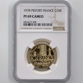 1978 ե 10ե ԥե  ץ롼 NGC PF 69 CAMEO ǹ ̤