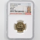  2023 ѹ ꥶ٥2 ᥤե 25ݥ  1/4 ̤ NGC MS 68 ǹ ̤ Ȣ ꥹ  1Τ