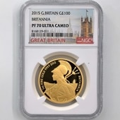 2015 ѹ ֥꥿˥ 100ݥ  1 ץ롼 NGC PF 70 UC ǹ ̤ ꥹ 