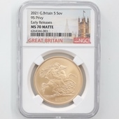 2021 ѹ ꥶ٥2 ֥ 5ݥ  ̤ NGC MS 70 MATTE ER  ǹ ̤ Ȣ ꥹ 