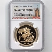 1982 ѹ ꥶ٥2 ֥ 5ݥ  ץ롼 NGC PF 69 UC ǹ ̤ 硼ε༣ ꥹ 