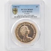 1984 ѹ ꥶ٥2 ֥ 5ݥ  PCGS MS 69 ǹ ̤ 硼ε༣ ꥹ 