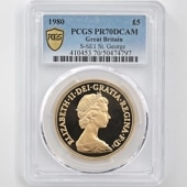 α 1980 ѹ ꥶ٥2 ֥ 5ݥ  ץ롼 PCGS PR 70 DCAM ǹ ̤ 硼ε༣ ꥹ 