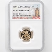 1991ѹ ꥶ٥2 ֥ 1/2ݥ  ץ롼 NGC PF 70 UC ǹ ̤ 硼ε༣ ꥹ 
