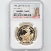 1988 ѹ ֥꥿˥ 100ݥ  1 ץ롼 NGC PF 70 UC ǹ ̤ ꥹ 