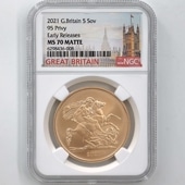 2021 ѹ ꥶ٥2 ֥ 5ݥɡ5֥˶ ̤ NGC MS 70 MATTE ER  ǹ ̤ Ȣ ꥹ 