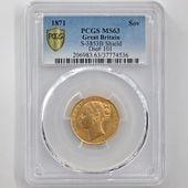 1871 ѹ ȥꥢ 1ݥɡ1֥  PCGS MS 63 ̤ 󥰥إå ꥹ 