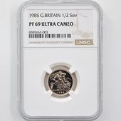 1985ѹ ꥶ٥2 ֥ 1/2ݥɡ1/2֥˶ ץ롼 NGC PF 69 UC ǹ ̤ 硼ε༣ ꥹ 