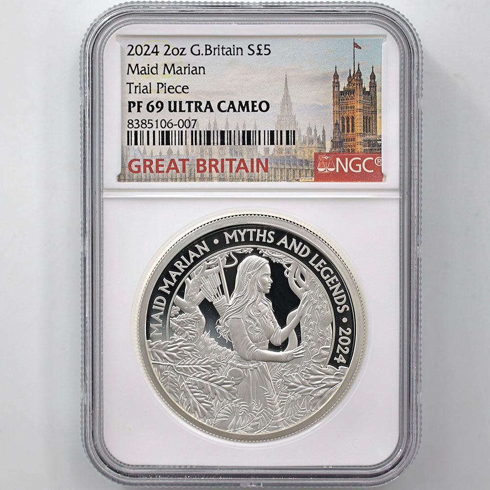 NGC69鑑定+FDI・発行即日鑑定】2オンス銀貨 都市景観 ローマ