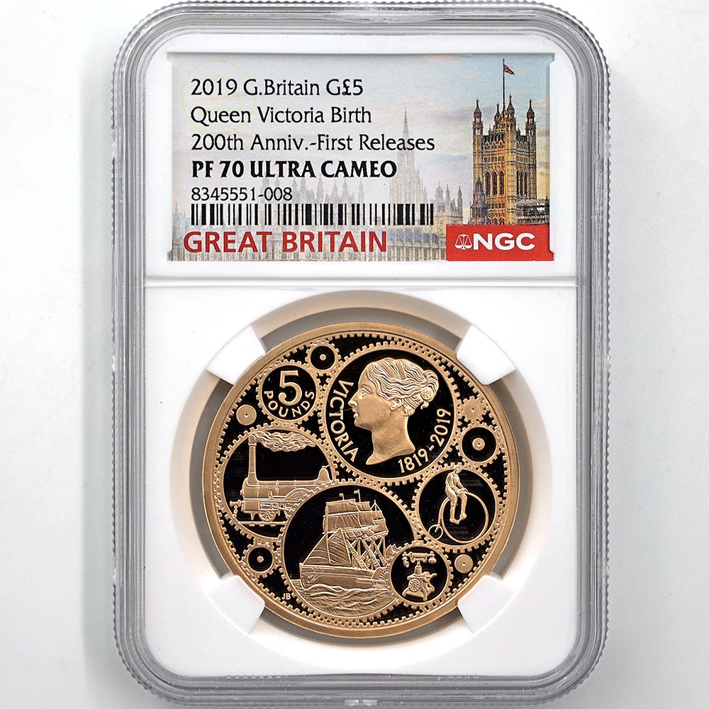 2019 英国 ヴィクトリア女王生誕200周年記念 5ポンド 金貨