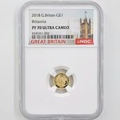 2018 ѹ Ȥ ֥꥿˥ 1ݥ  1/20 ץ롼 NGC PF 70 UC ǹ ̤ ꥹ 
