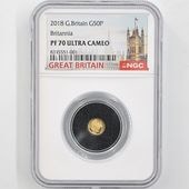 2018 ѹ Ȥ ֥꥿˥ 50ڥ  1/40 ץ롼 NGC PF 70 UC ǹ ̤ ꥹ 