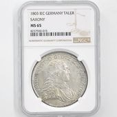 1803 ɥ  ե꡼ɥҡ3 1顼  NGC MS 65 ǹ ̤ѡ̤