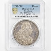 α 1742 ɥ ˥٥륯 ԻԷʴ 7 1顼  PCGS MS 63 ǹ ̤