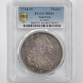 1744 ɥ ֥륯 ԻԷʴ 7 1顼  PCGS MS 63 ǹ ̤