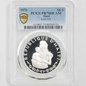  1973 ϥ Ҷ 50롼  ץ롼 PCGS PR 70 DCAM ǹ ̤ʡڥݥȡݥоݳ