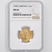 1958 ѹ ꥶ٥2 ֥ 1ݥɡ1֥˶ NGC MS 66 ̤ 硼ε༣ 