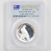 2016 �������ȥ�ꥢ �ϥ���꡼�� ���ʥ����̥亮 1��ɥ� ��� 1���� �ץ롼�� PCGS PR 70 DCAM FS ������ �ǹ���� ����̤������ �����å��ơ��륤������